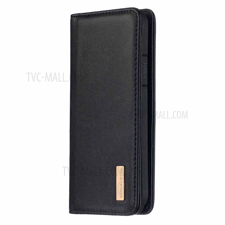 Detachable 2-in-1 Magnetic Genuine Leather Protector Stand Case for iPhone 11 Pro Max 6.5 inch - Black-2