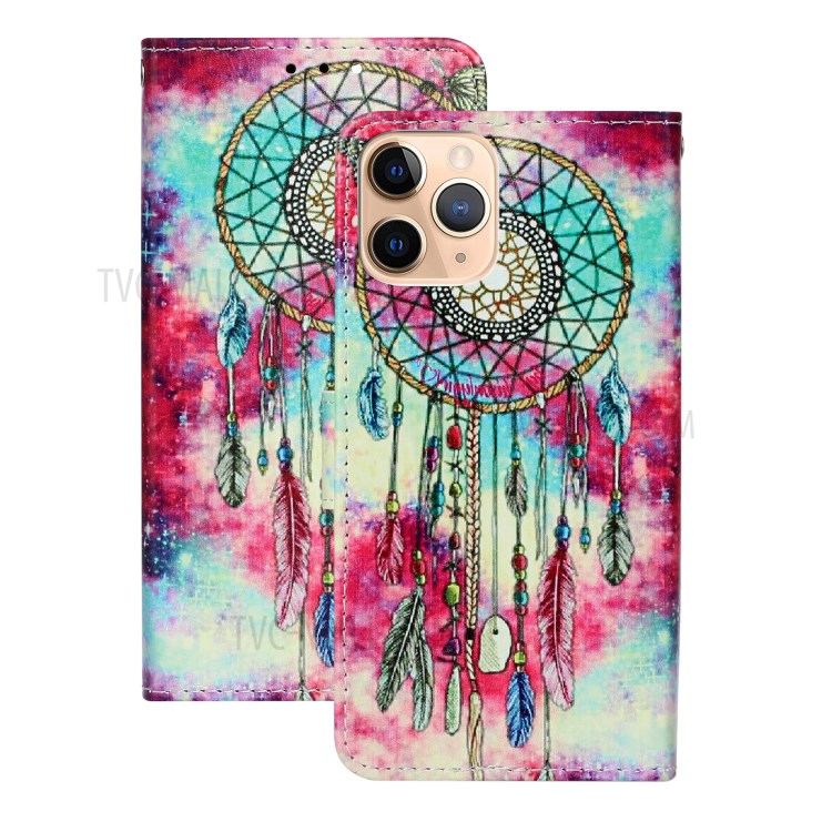 Marble Pattern Printing Leather Protector Wallet Case for iPhone 12 mini - Dream Catcher-1