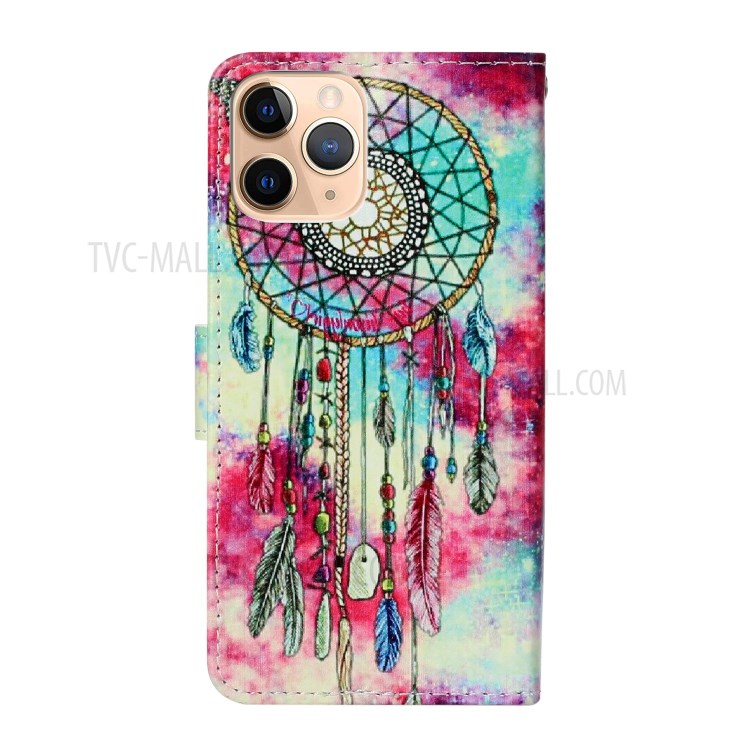 Marble Pattern Printing Leather Protector Wallet Case for iPhone 12 mini - Dream Catcher-4