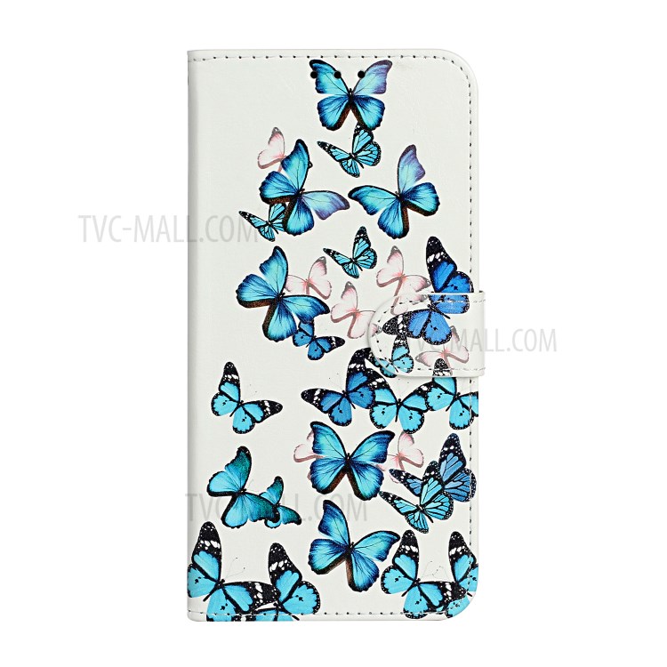 Pattern Printing Leather Wallet Phone Cover for iPhone 12 Pro/12 - Butterflies-3