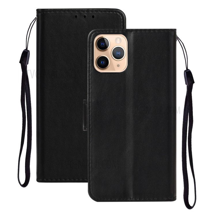 Wallet Leather Cell Phone Protective Stylish Case for iPhone 12 5.4 inch - Black-1