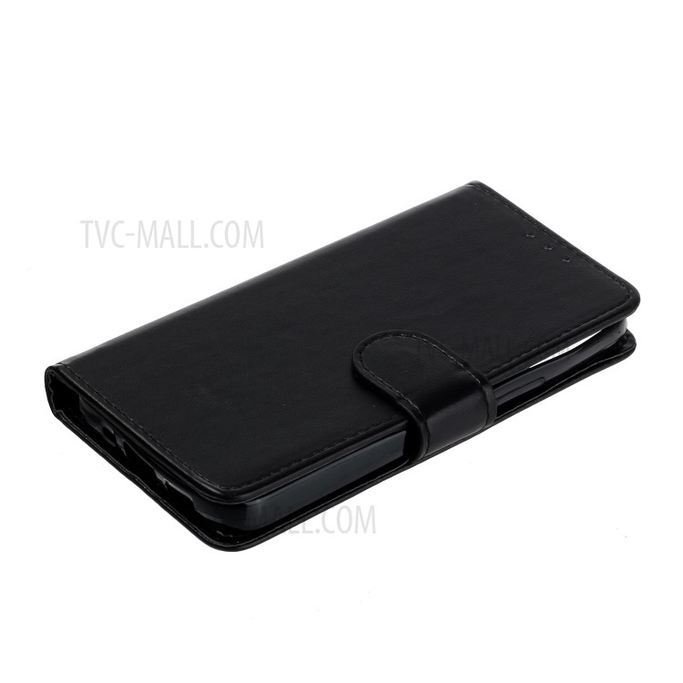 Wallet Leather Cell Phone Protective Stylish Case for iPhone 12 mini - Black-6