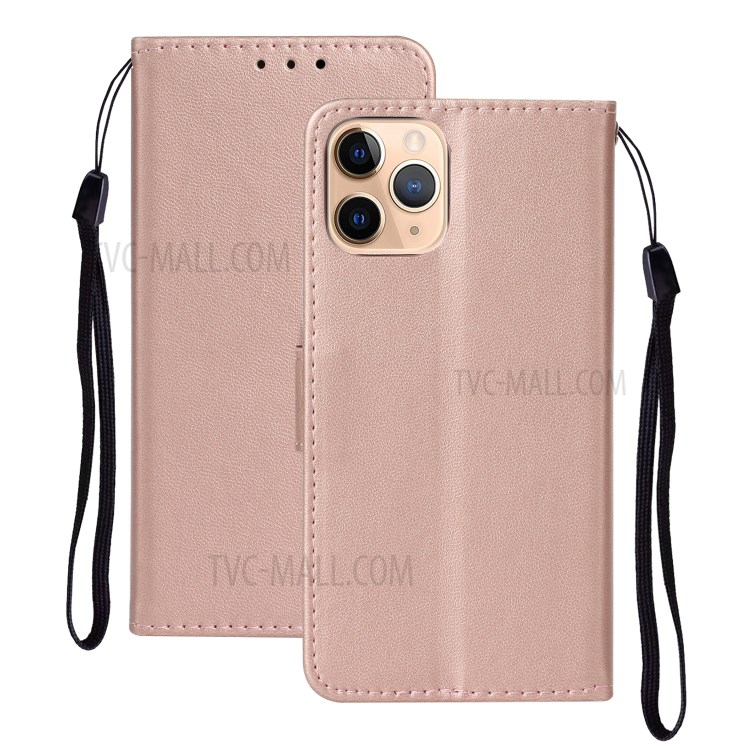 Wallet Leather Cell Phone Protective Stylish Case for iPhone 12 mini - Rose Gold-1