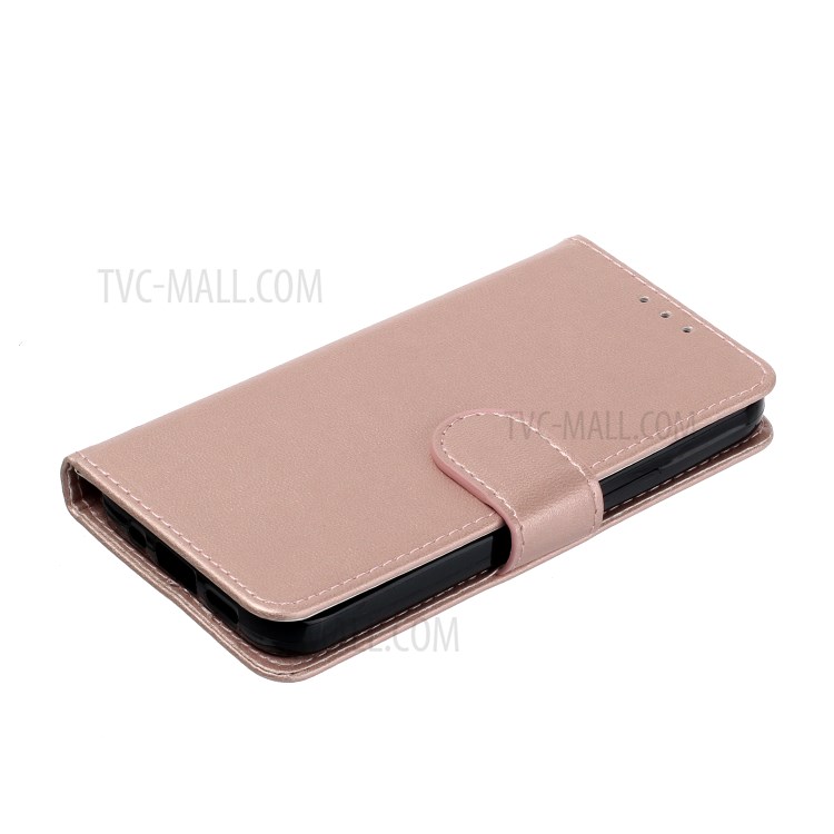 Wallet Leather Cell Phone Protective Stylish Case for iPhone 12 mini - Rose Gold-6