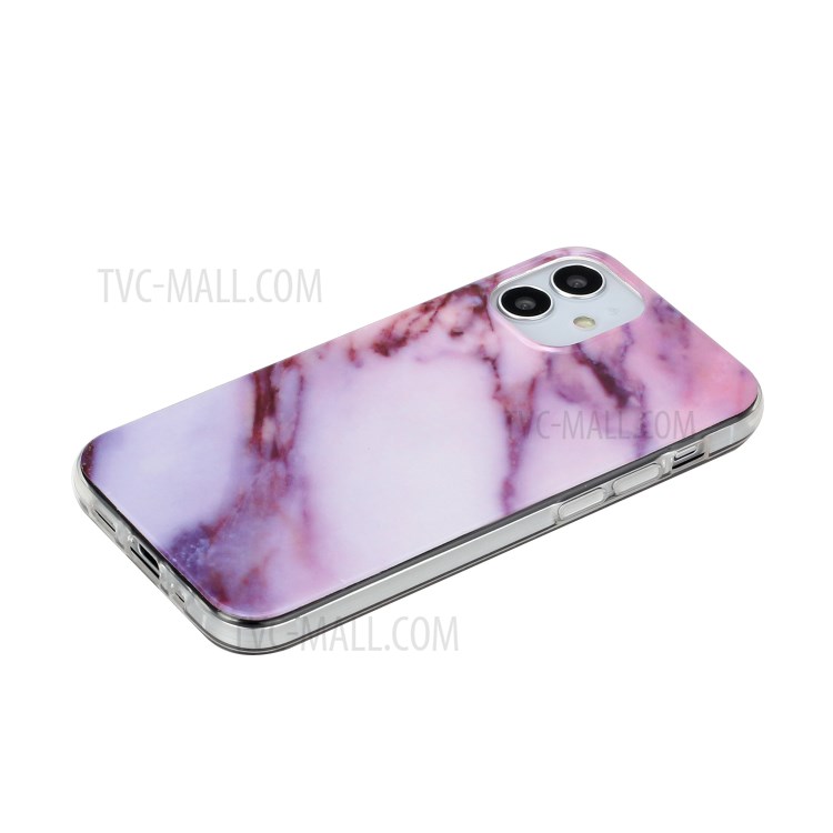 Marble Pattern Printing IMD TPU Phone Case for iPhone 12 5.4-inch - Style A-4