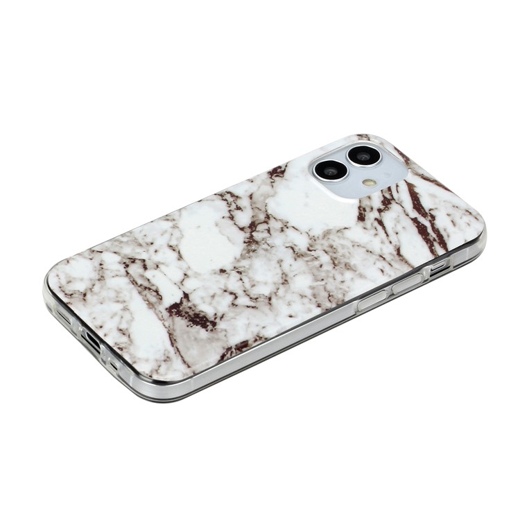 Marble Pattern Printing IMD TPU Phone Case for iPhone 12 mini - Style J-4