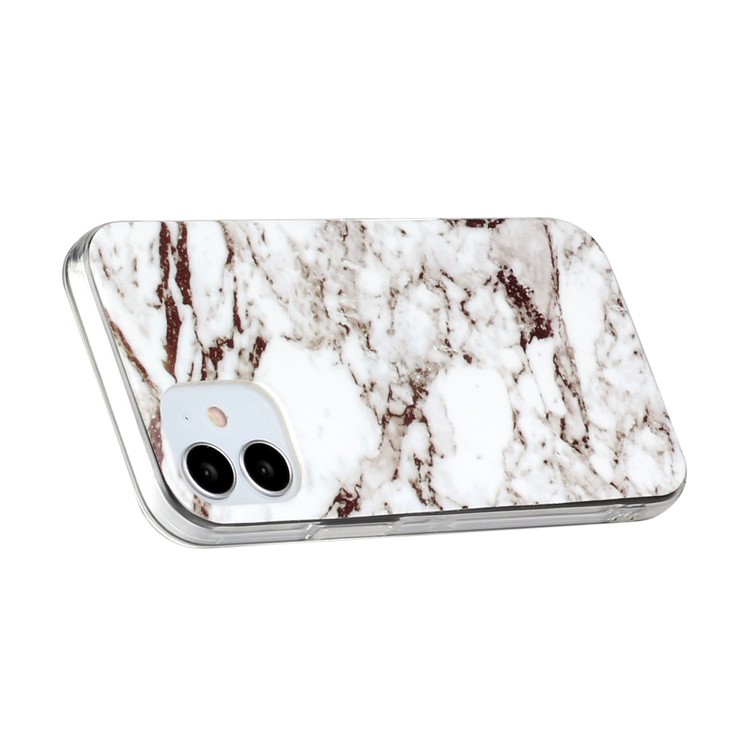 Marble Pattern Printing IMD TPU Phone Case for iPhone 12 mini - Style J-5