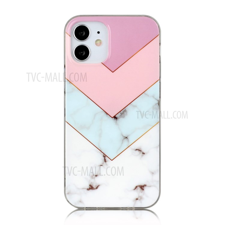 Marble Pattern IMD TPU Back Cover for iPhone 12 5.4 inch - Four Colors-2