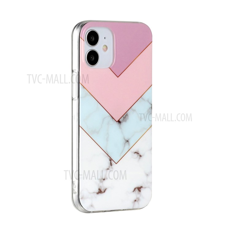 Marble Pattern IMD TPU Back Cover for iPhone 12 5.4 inch - Four Colors-3