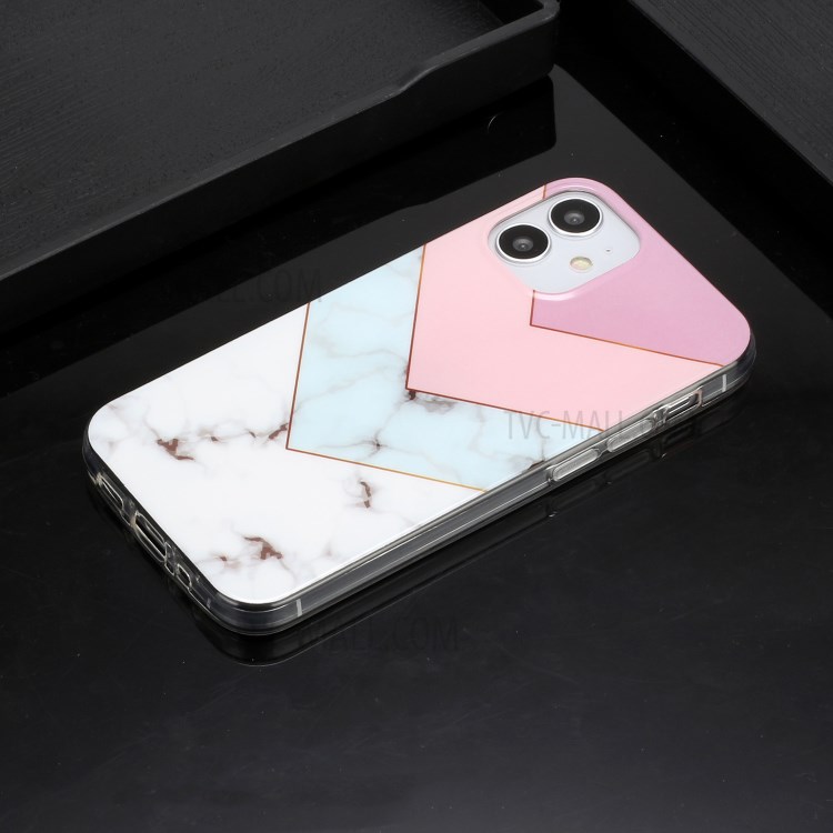 Marble Pattern IMD TPU Back Cover for iPhone 12 5.4 inch - Four Colors-6