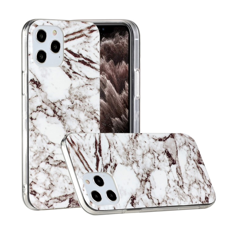 Marble Pattern Printing IMD TPU Phone Case for iPhone 12 Pro / iPhone 12 Max 6.1-inch - Style A-1