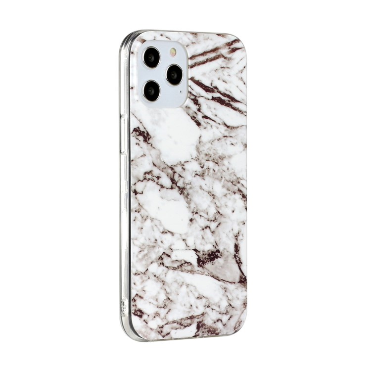 Marble Pattern Printing IMD TPU Phone Case for iPhone 12 Pro / iPhone 12 Max 6.1-inch - Style A-3