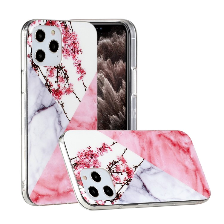 Marble Pattern Printing IMD TPU Phone Case for iPhone 12 Pro/12 - Style B-1