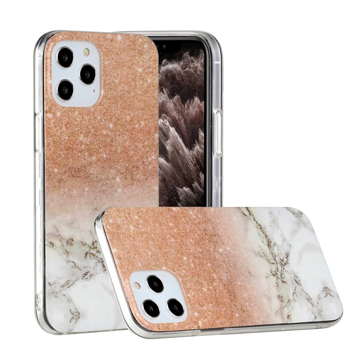 Marble Pattern Printing IMD TPU Phone Case for iPhone 12 Pro/12 - Style C-1