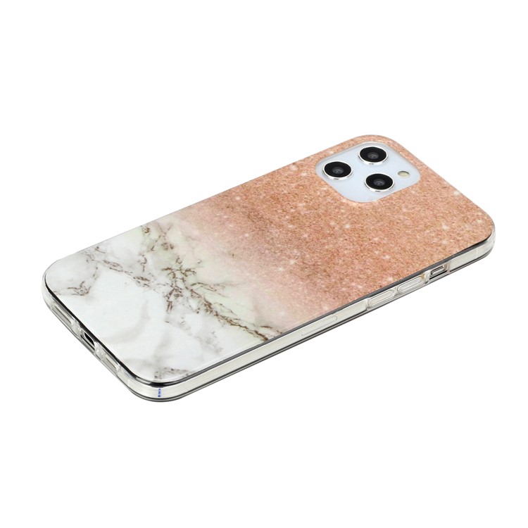 Marble Pattern Printing IMD TPU Phone Case for iPhone 12 Pro/12 - Style C-4