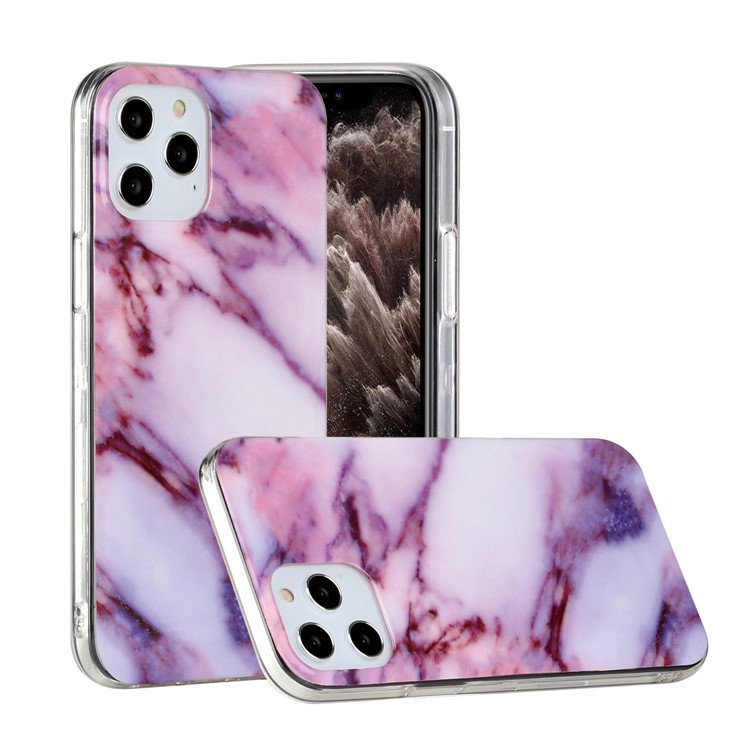 Marble Pattern Printing IMD TPU Phone Case for iPhone 12 Pro/12 - Style D-1