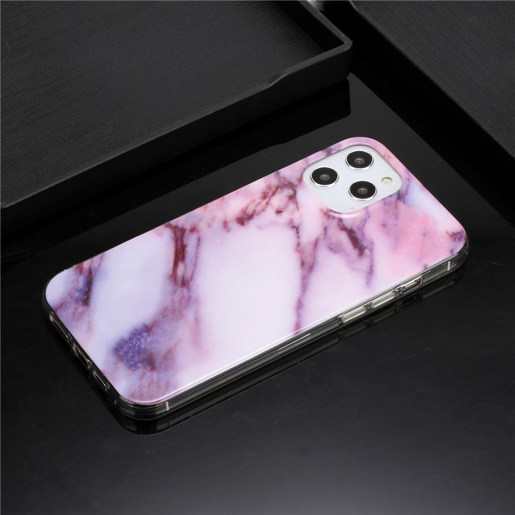 Marble Pattern Printing IMD TPU Phone Case for iPhone 12 Pro/12 - Style D-6