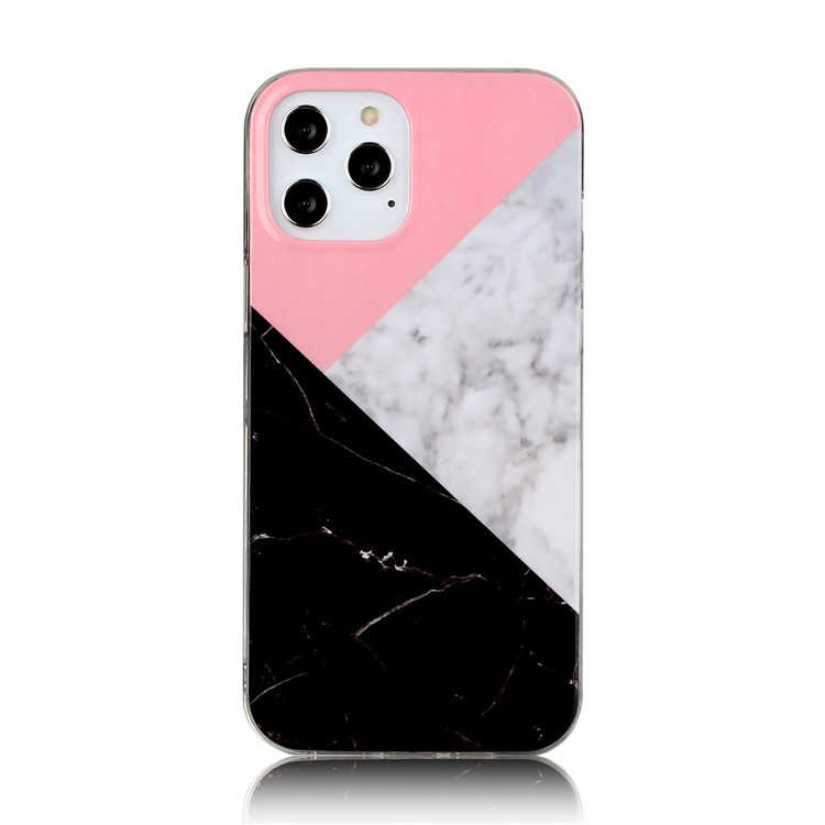 Marble Pattern Printing IMD TPU Phone Case for iPhone 12 Pro/12 - Style J-2