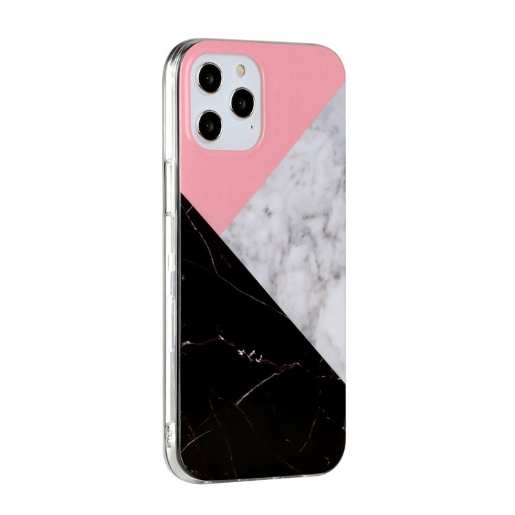 Marble Pattern Printing IMD TPU Phone Case for iPhone 12 Pro/12 - Style J-3