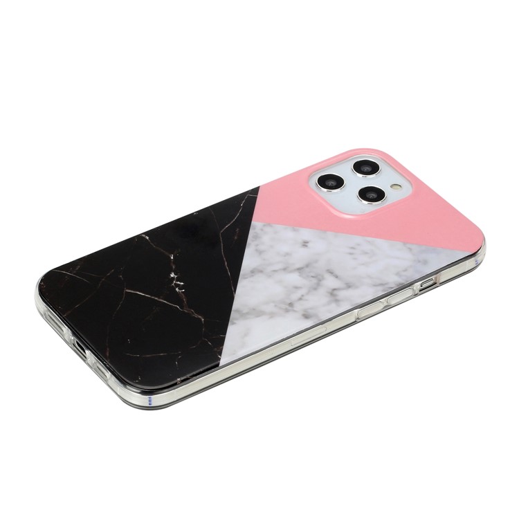 Marble Pattern Printing IMD TPU Phone Case for iPhone 12 Pro/12 - Style J-4