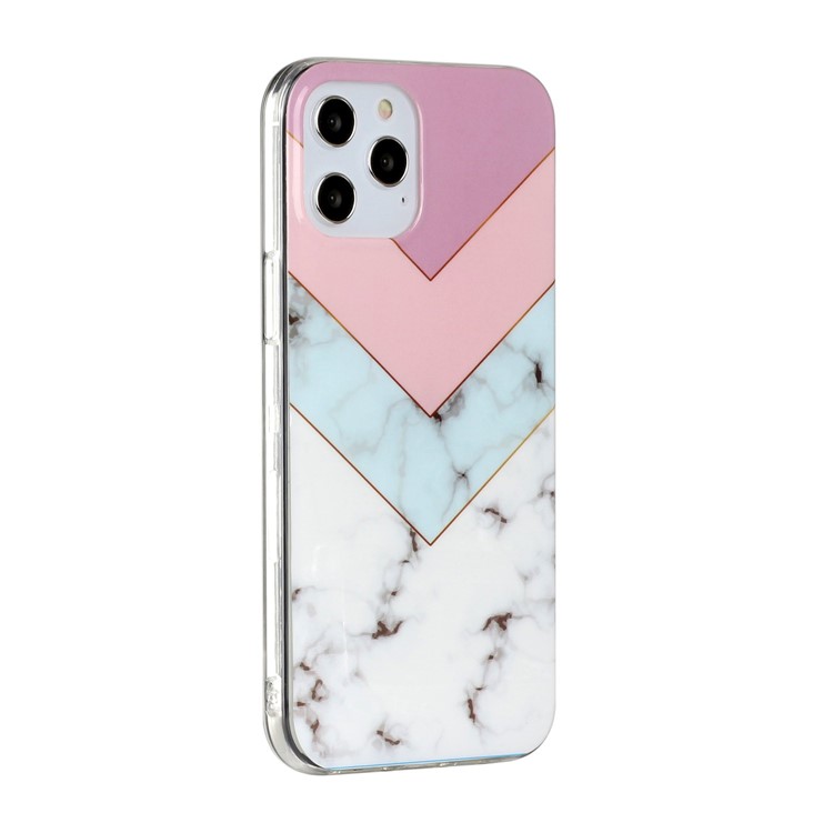 Marble Skin IMD TPU Back Cell Phone Case for iPhone 12 Max/12 Pro 6.1 inch - Four Colors-4