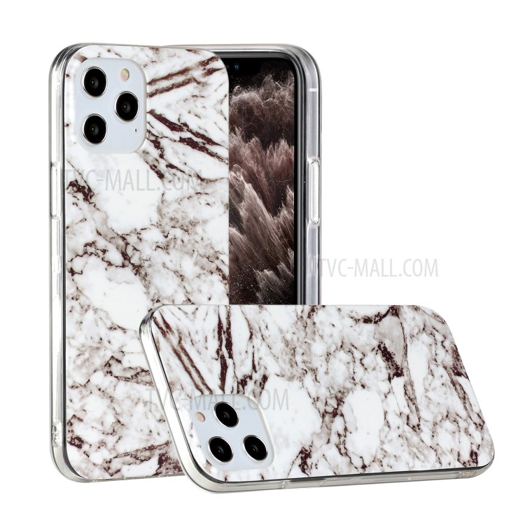 Marble Pattern Printing IMD TPU Phone Case for iPhone 12 Pro Max 6.7-inch - Style A-1