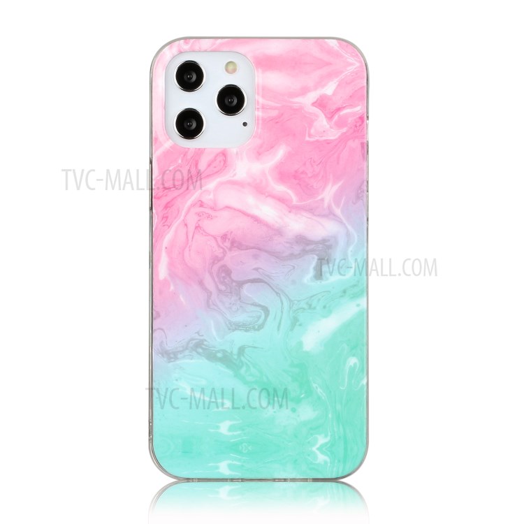 Marble Pattern Printing IMD TPU Phone Case for iPhone 12 Pro Max 6.7-inch - Style E-2