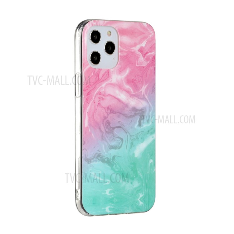 Marble Pattern Printing IMD TPU Phone Case for iPhone 12 Pro Max 6.7-inch - Style E-3