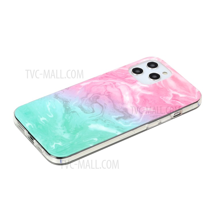 Marble Pattern Printing IMD TPU Phone Case for iPhone 12 Pro Max 6.7-inch - Style E-4