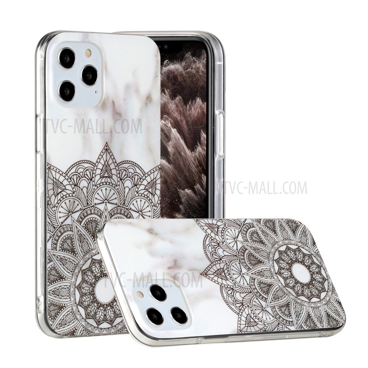 Marble Pattern Printing IMD TPU Phone Case for iPhone 12 Pro Max 6.7-inch - Style F-1