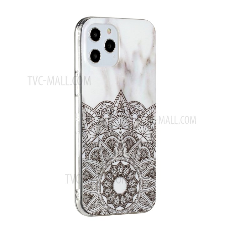 Marble Pattern Printing IMD TPU Phone Case for iPhone 12 Pro Max 6.7-inch - Style F-4