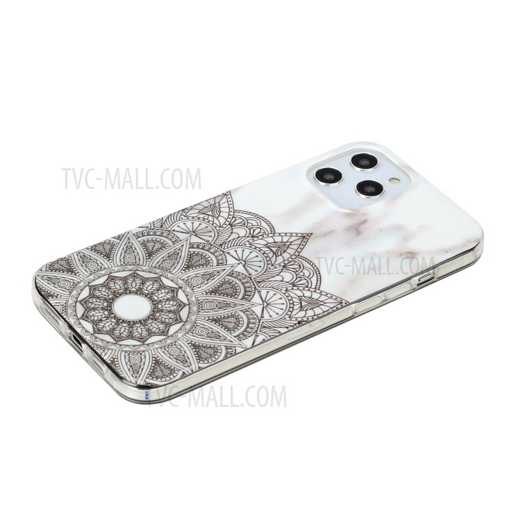 Marble Pattern Printing IMD TPU Phone Case for iPhone 12 Pro Max 6.7-inch - Style F-5