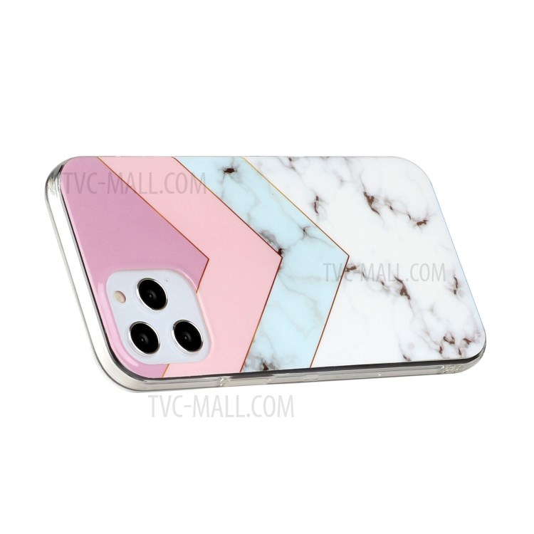 Protective Case Marble Pattern IMD TPU Cover for iPhone 12 Pro Max 6.7 inch - Style A-5