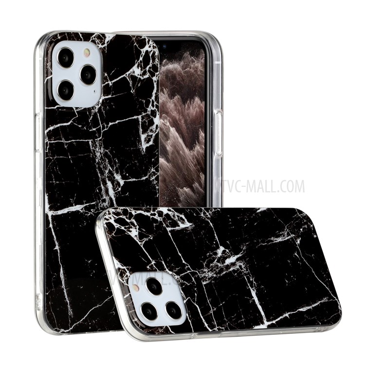 Protective Case Marble Pattern IMD TPU Cover for iPhone 12 Pro Max 6.7 inch - Style I-1