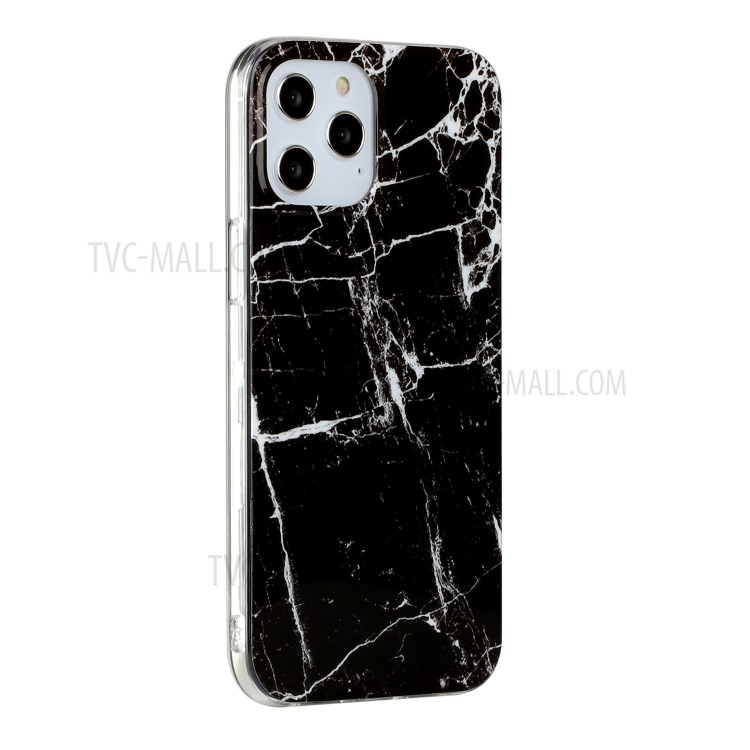 Protective Case Marble Pattern IMD TPU Cover for iPhone 12 Pro Max 6.7 inch - Style I-3
