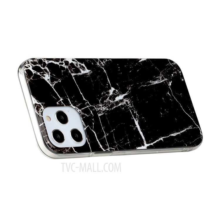 Protective Case Marble Pattern IMD TPU Cover for iPhone 12 Pro Max 6.7 inch - Style I-5