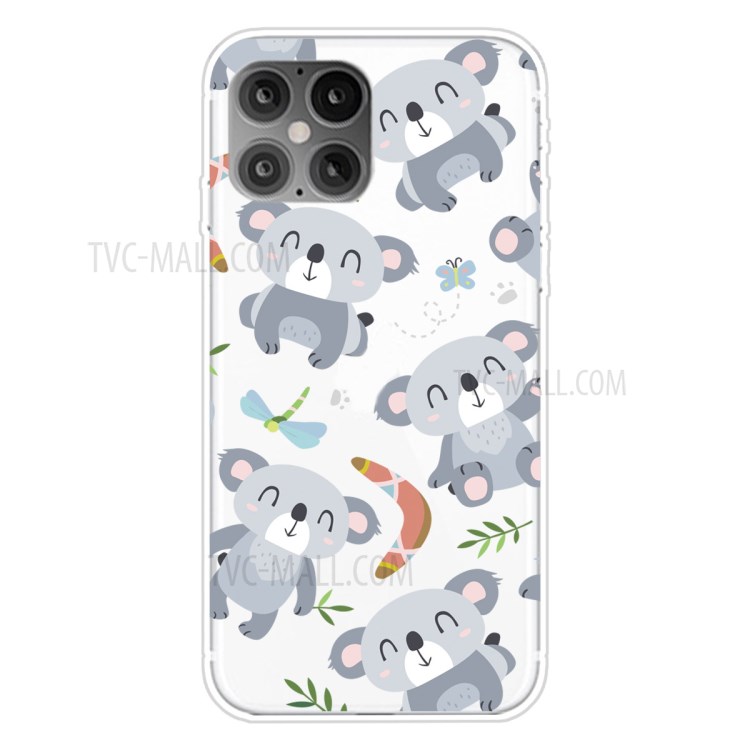 Pattern Printing TPU Soft Phone Cover for iPhone 12 Pro Max 6.7 inch - Koala-1