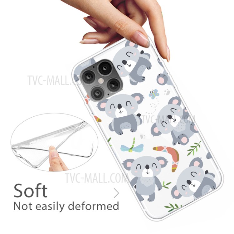 Pattern Printing TPU Soft Phone Cover for iPhone 12 Pro Max 6.7 inch - Koala-4