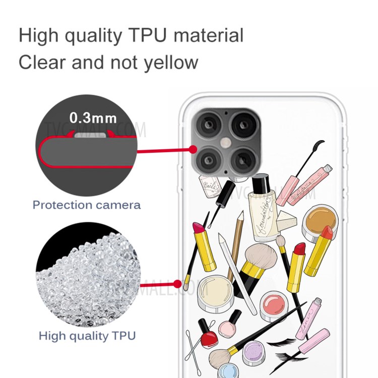Pattern Printing TPU Soft Phone Case for iPhone 12 mini - Cosmetic-3