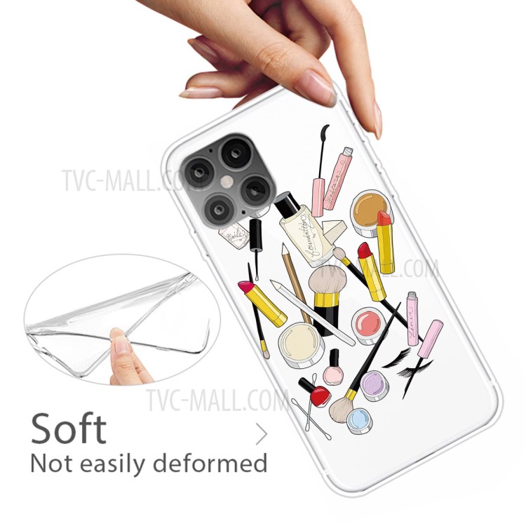Pattern Printing TPU Soft Phone Case for iPhone 12 mini - Cosmetic-4
