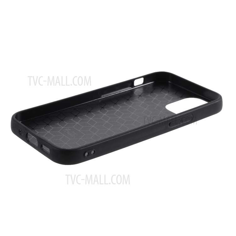 Époxy Peau Laqué Couverture TPU Pour IPhone 12 Pro Max 6,7 Pouce - Violet-8