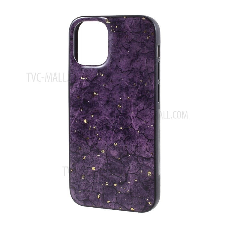 Epoxy Lacquered Surface PC + TPU Hybrid Cover for iPhone 12 Max/12 Pro 6.1 inch - Purple-2