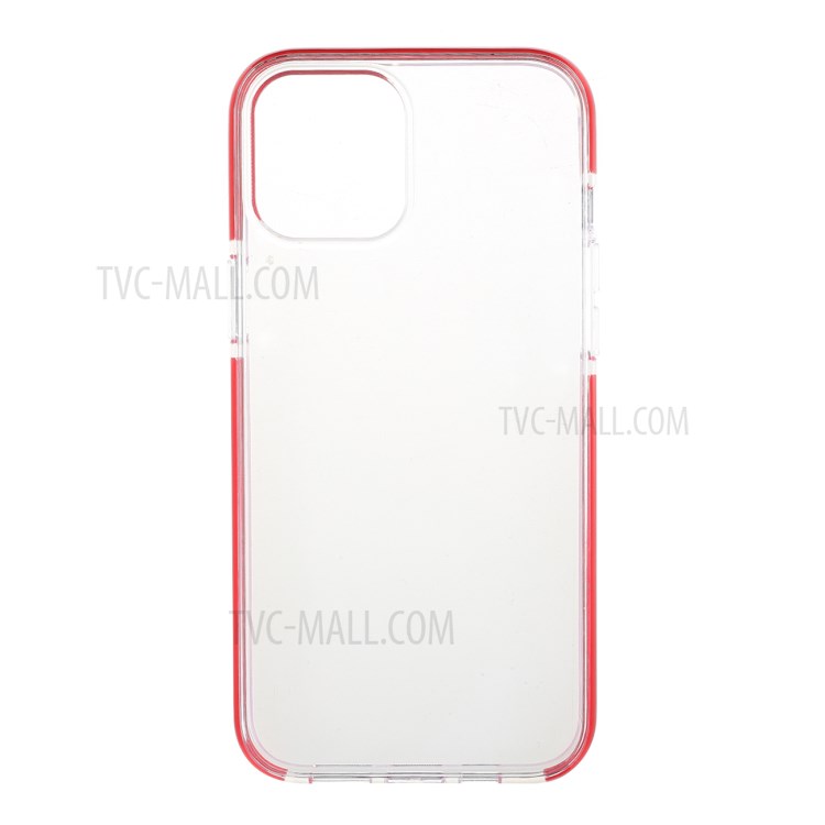 Quality TPU Phone Back Case for iPhone 12 Pro/12 - Red-1