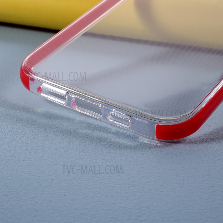 Quality TPU Phone Back Case for iPhone 12 Pro/12 - Red-4