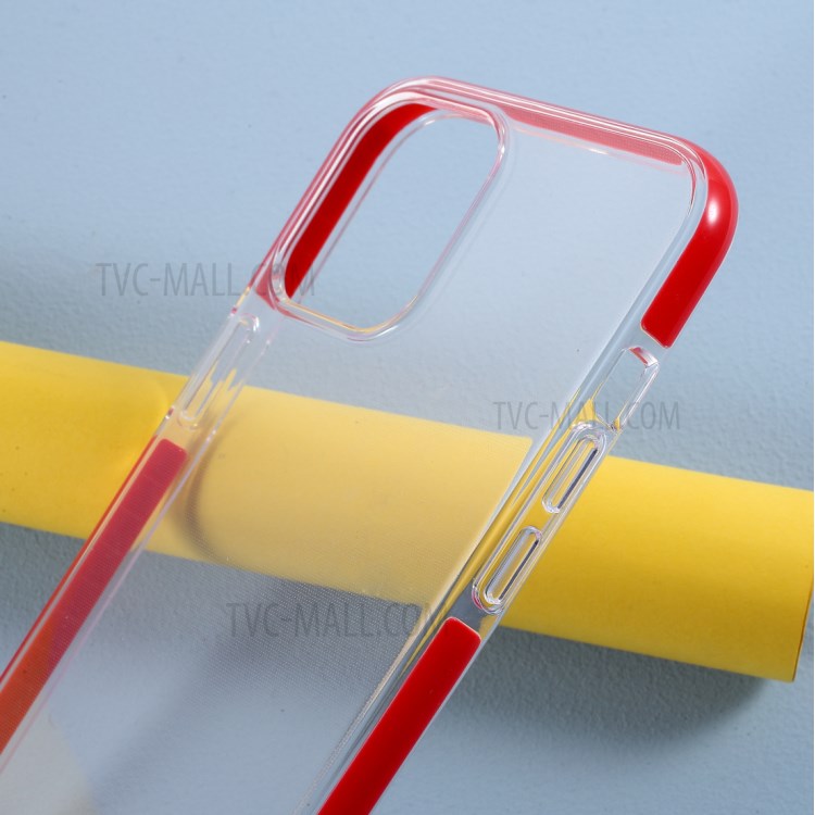 Quality TPU Phone Back Case for iPhone 12 Pro/12 - Red-6