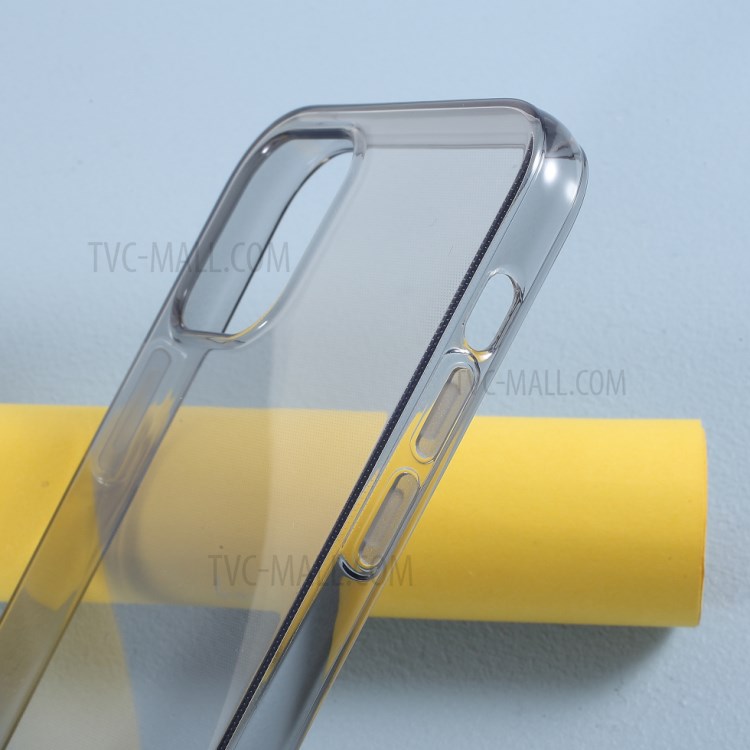 Soft TPU Mobile Phone Case for iPhone 12 Pro/12 - Transparent Black-6