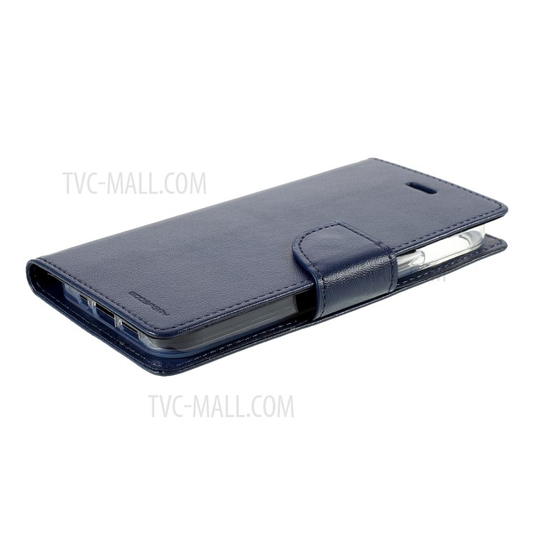 MERCURY GOOSPERY Bravo Diary Wallet Leather Flip Case for iPhone 12 mini - Blue-4