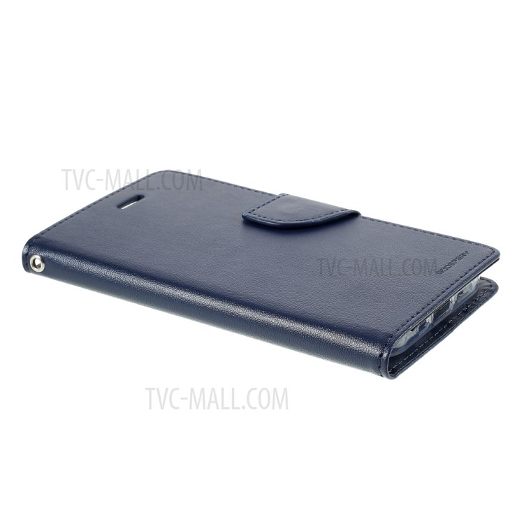 MERCURY GOOSPERY Bravo Diary Wallet Leather Flip Case for iPhone 12 mini - Blue-5