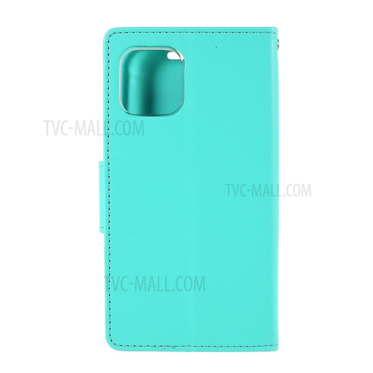 MERCURY GOOSPERY Bravo Diary Leather Wallet Case for iPhone 12 Pro Max 6.7-inch - Baby Blue-3