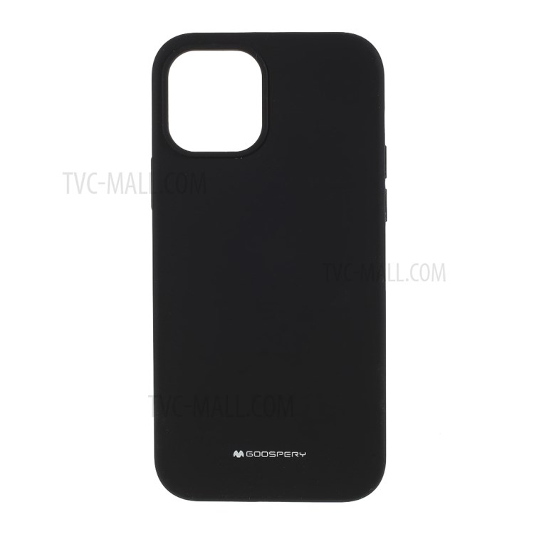 MERCURY GOOSPERY Silicone Phone Protective Case for iPhone 12 5.4-inch - Black-1